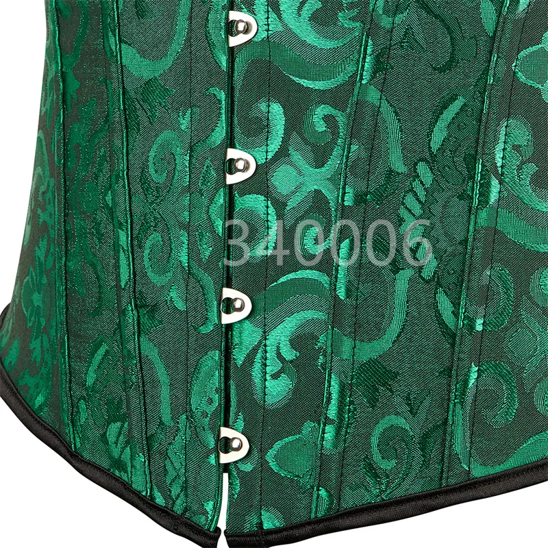 RRR Flower lace bustier (green)（Green Corset Bustier Tops