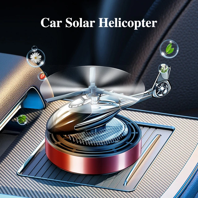 Auto Lufter frischer Solar Hubschrauber Innen zubehör Dekoration Propeller  rotierende Auto Aroma Parfüm Diffusor Deodorant - AliExpress