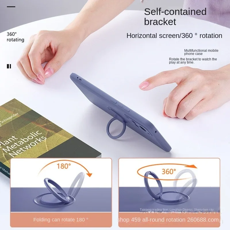 Phone Case Magnetic Silicone Strap Ring Cover For Samsung Galaxy S25 S24 Ultra S23 S22 Plus A16 A06 A05 A05S A15 A55 A26 A36 A56