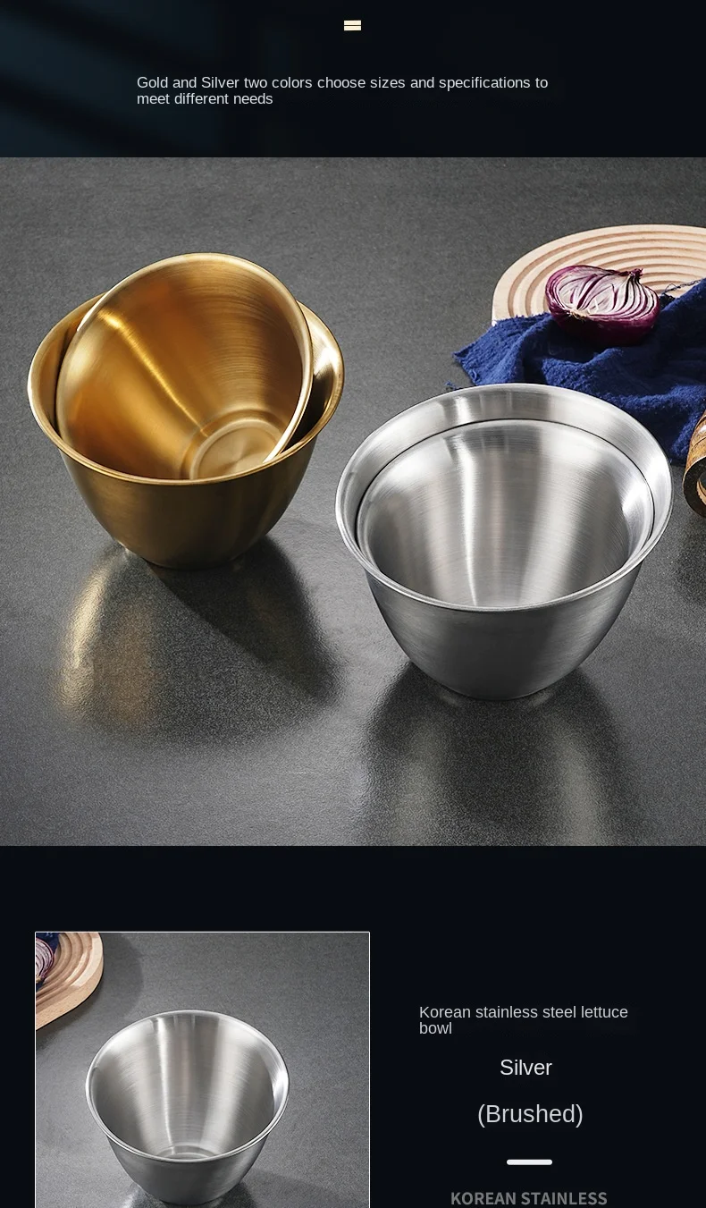 Description Picture 5 of itemStainless Steel Slant Mouth Bowl Thickened Fruit Salad Vegetable Bowl Hot Pot Restaurant Slant Mouth Multi-purpose Mixing Bowl
