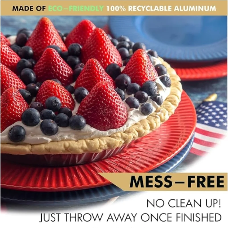 Disposable circular aluminum pot food packaging aluminum foil container E9195
