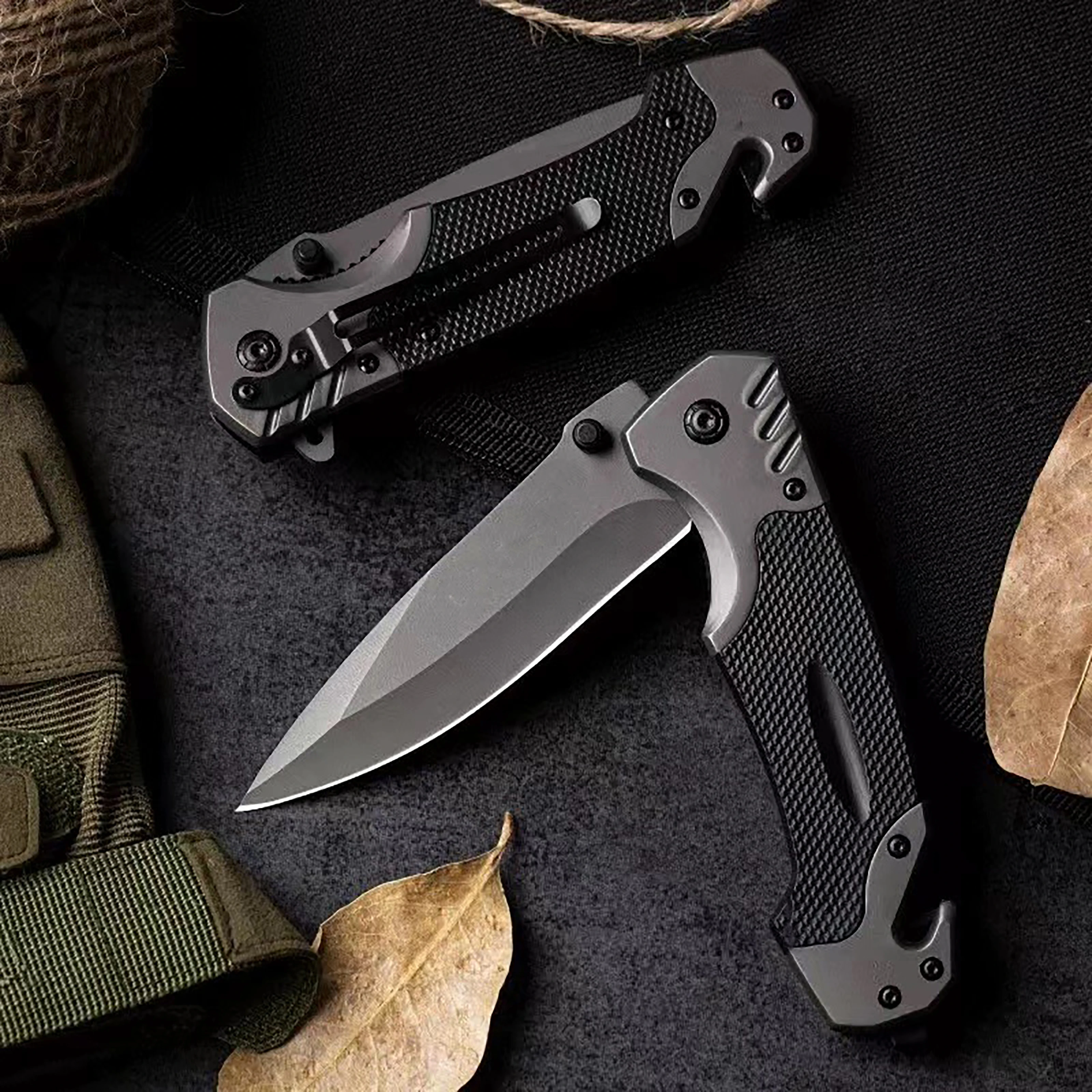 New household multifunctional folding knife, outdoor camping survival knife, multi-functional tool EDC tactical pocket knife 4