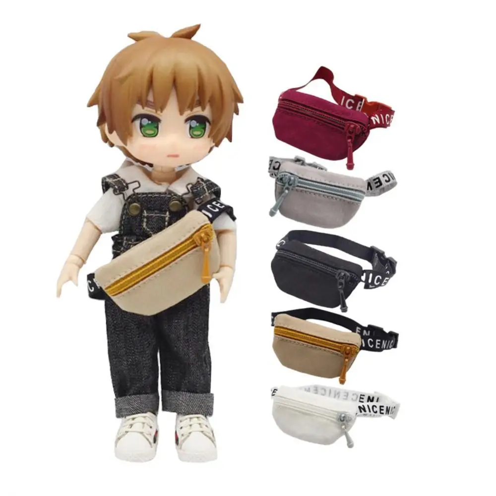 

Mini Backpacks For 1/6 1/8 1/12 Dolls Accessories OB11 Doll Cloth Bag PU Leather Bag Purse Dollhouse Kids Toys