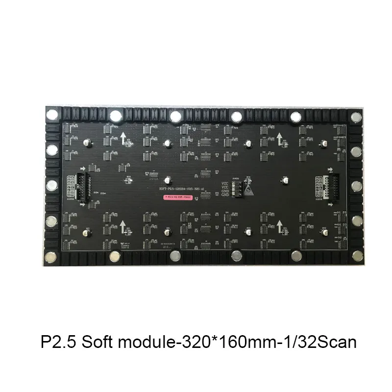 Hot selling P2.5 RGB Flexible video Module 320x160mm 1/32Scan 128*64 pixel,led display curtain flexible module P2 P3 P4 P5