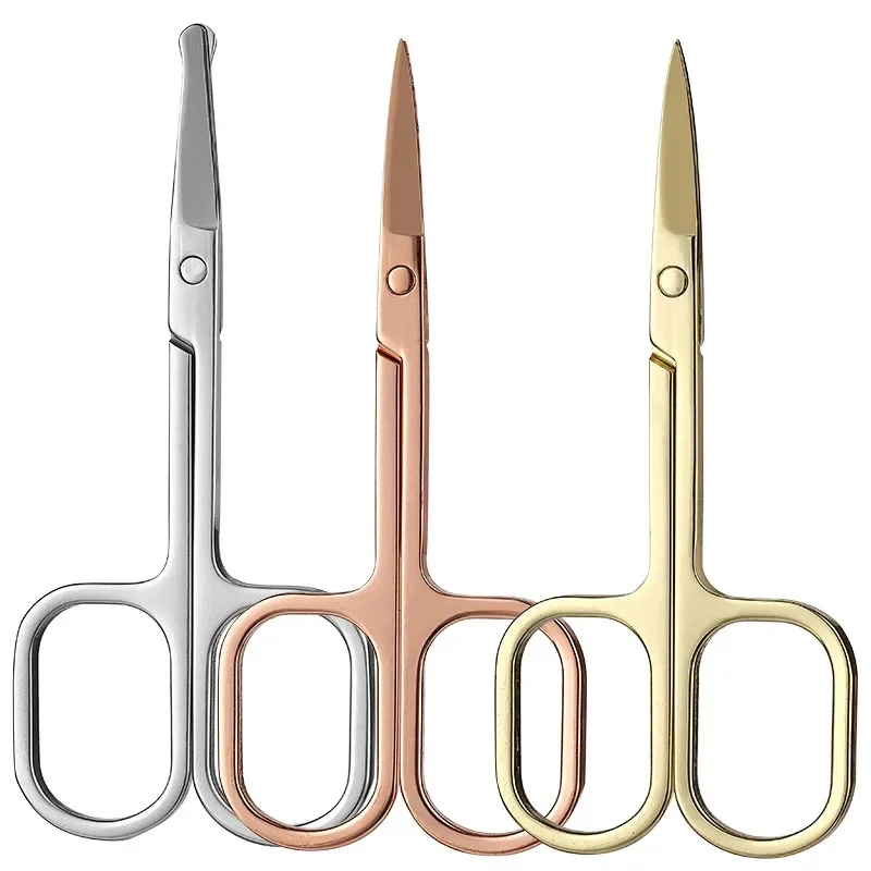 

Stainless Steel Round Head Pointed Beard Scissors Beauty Press Tea Bag Tea Bag Fishing Line Scissors Home Office