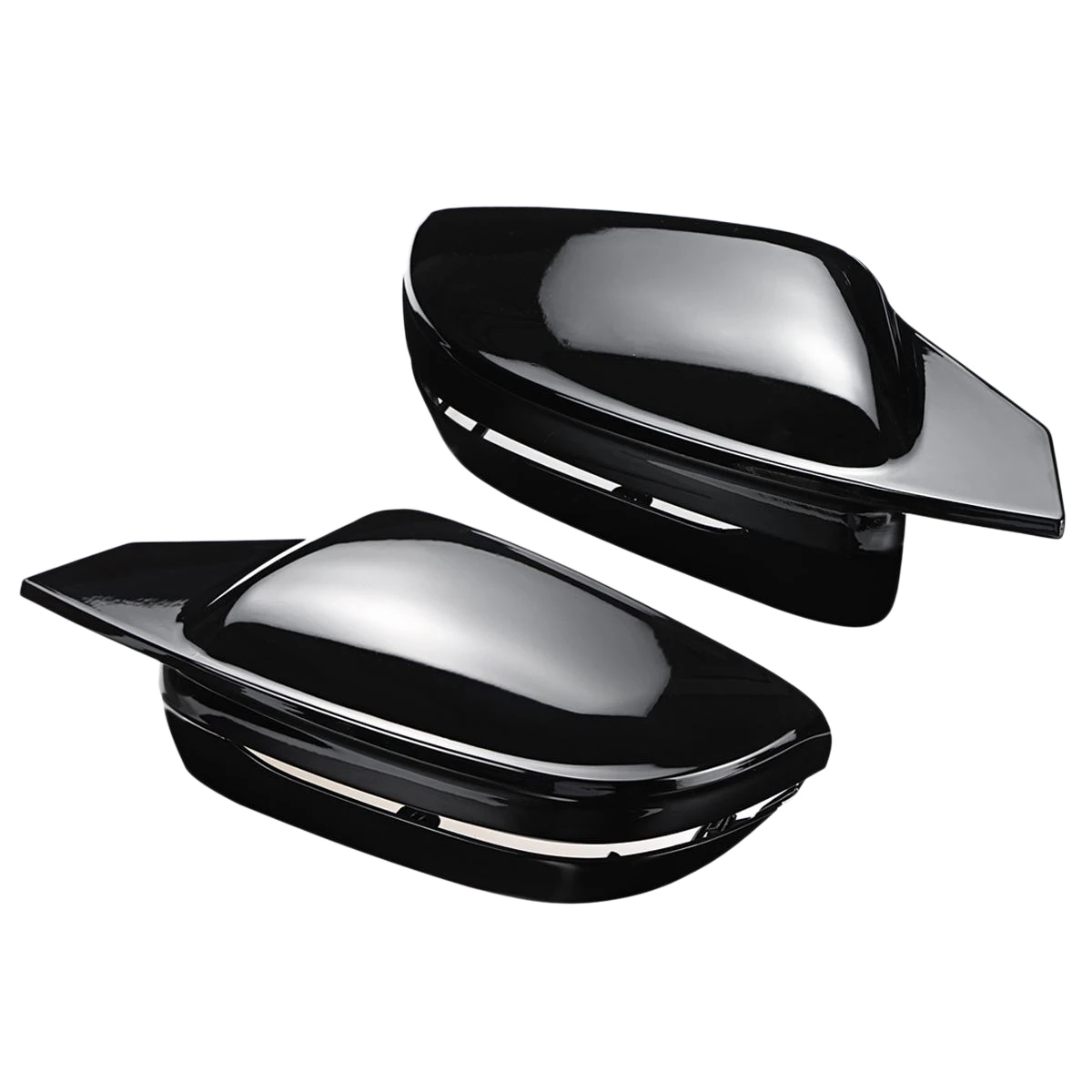 

Side Mirror Cover, For-BMW G16 G20 G22 G23 G28 G30 G38 2019-2021 Rearview Mirror Cover Caps Black