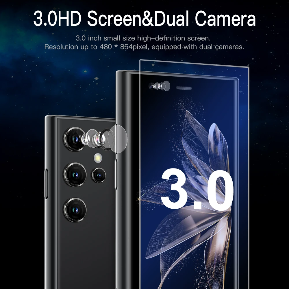SERVO S23 Mini Android Smartphone 3G WCDMA 2GB+16GB ROM Google Play WiFi 2 SIM Standby 3.0" Screen Cute Cellular Phones Flagship 4
