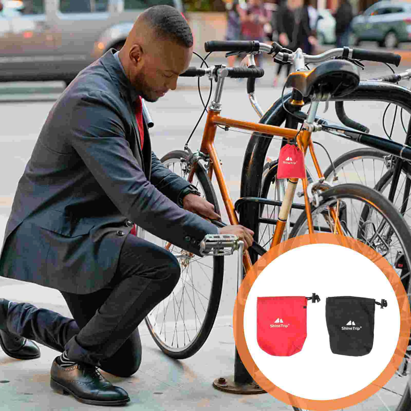 

2PCS Portable Outdoor Activities Sundries Bags Cloth Small String Bags for Gadget Small Accessories Sundries((Random