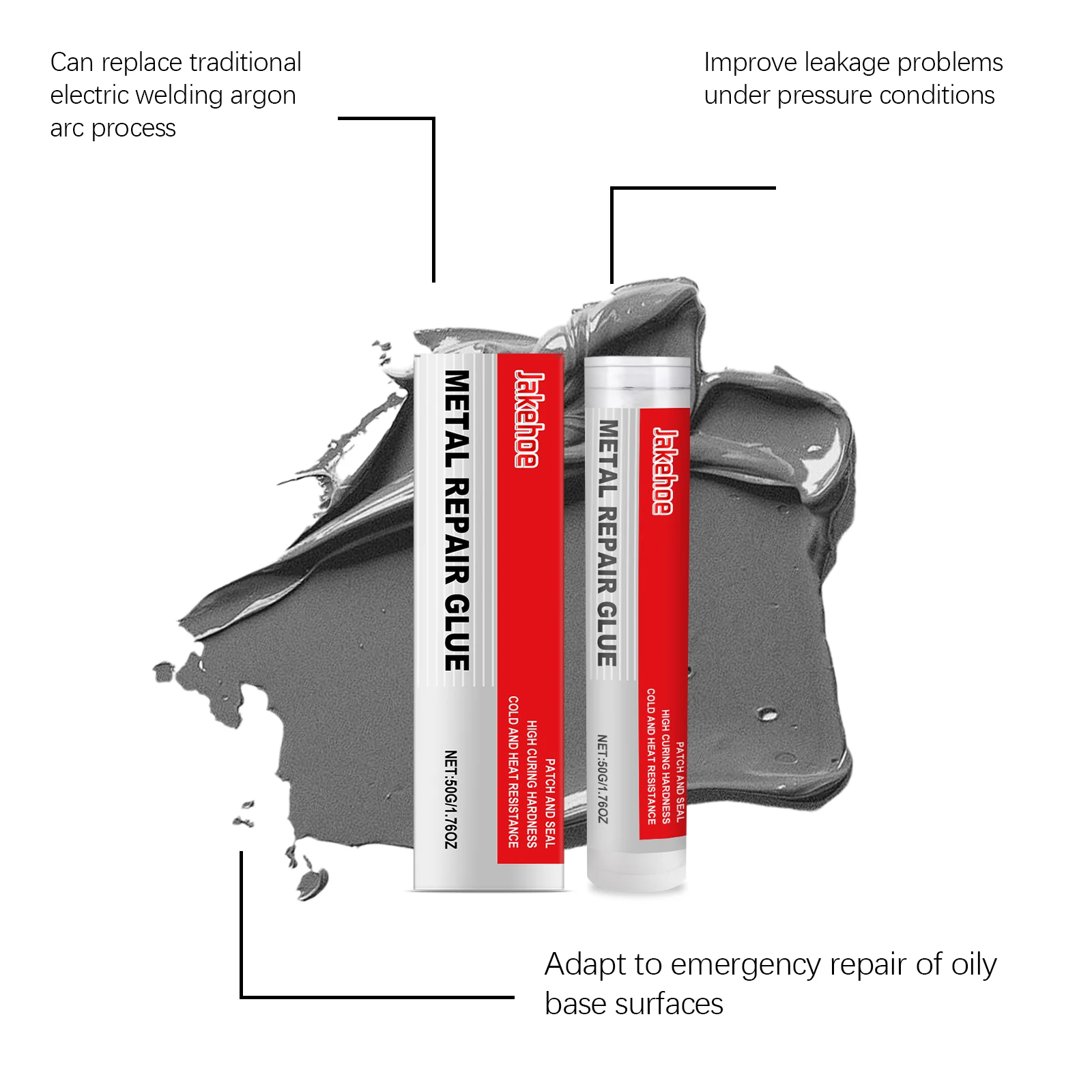 High-Strength Metal Repair Epoxy Adhesive - 50g Heat & Cold Welding Solution