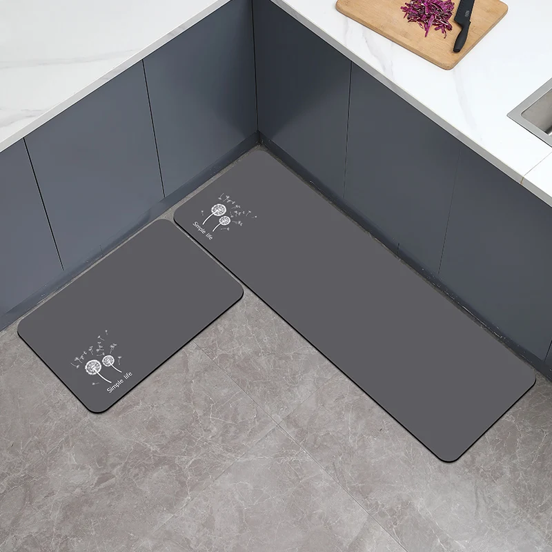 Floor Mat Slip Absorbent Kitchen Mat Quick Drying Living Room Carpet Anti Fall Rugs Anti Oil Stain