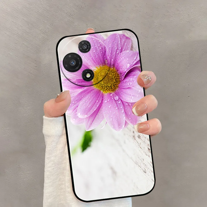 Butterfly Flowers Silicone Phone Case - Soft TPU Protective Cover