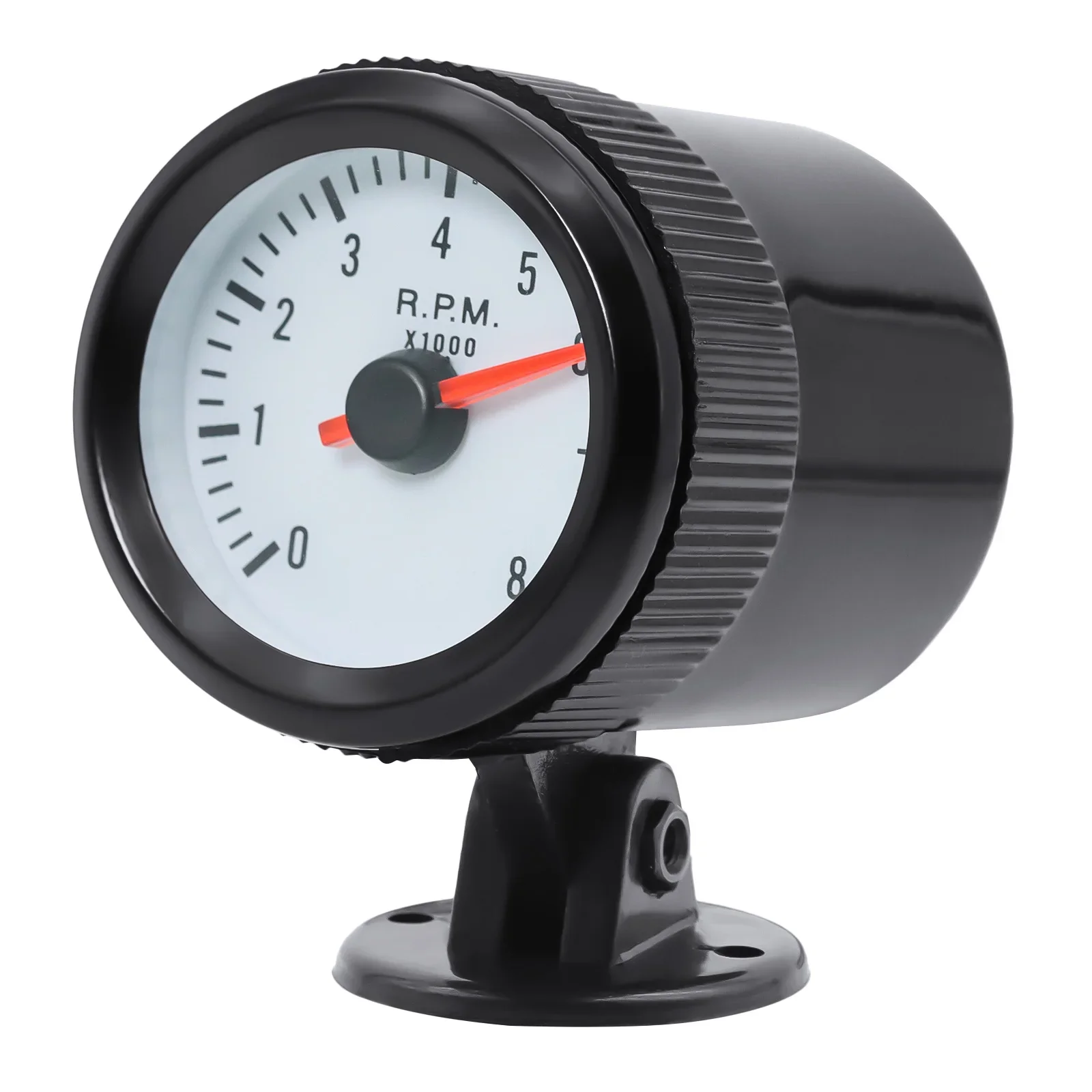 0‑8000RPM Tachometer 52mm Tacho Gauge Blue LED Backlight Universal for 12V Cars