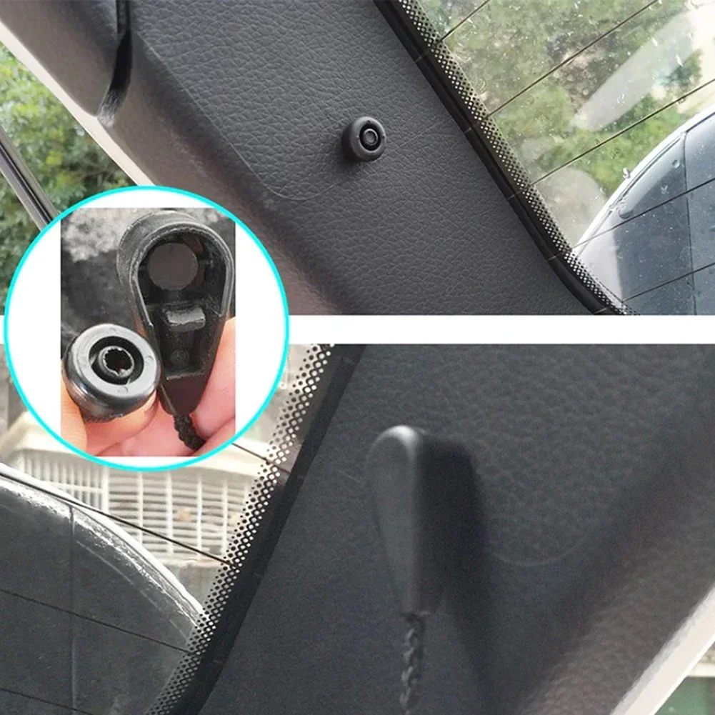 2Pcs Parcel Shelf String Hanger Clips For Clio Megane Scenic Modus Trunk Lanyard Clasp Car Interior Accessories car interior organizer car trunk straps auto fasteners rivets
