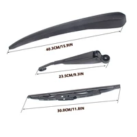 25937776 Car Rear Windshield Windscreen Wiper Arm & Blade Set for Cadillac CTS/SRX Wagon 2010 2011 2012 2013 2014 2015 2