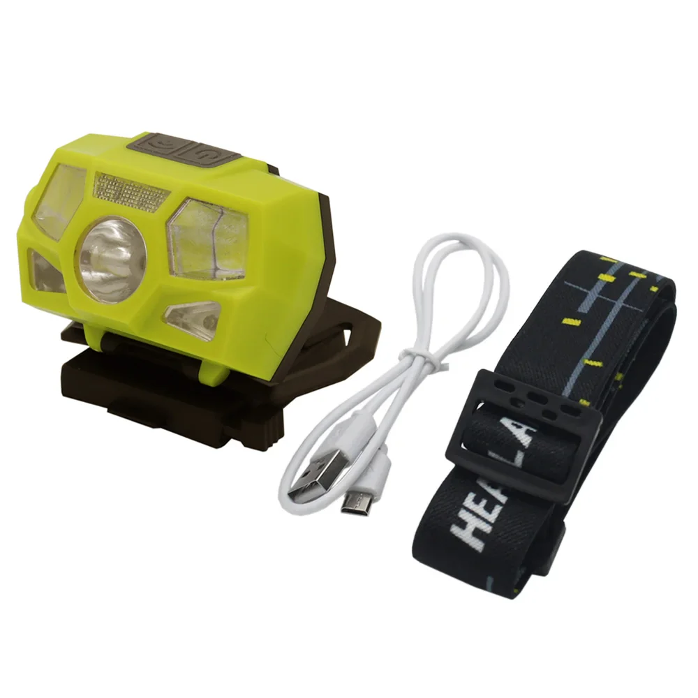 Lampada Frontale A LED Ricaricabile, 1000 Lumen, Illuminazione A 230 Haz Amplio Recargable Por Usb Con Clip Para Casco Para Senderismo Correr Y Pescar 55800639