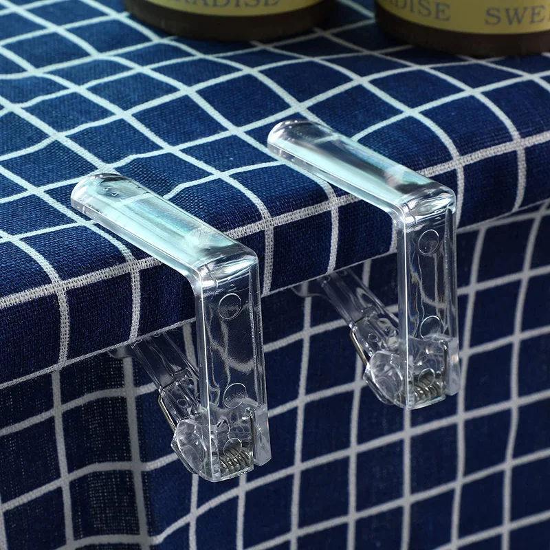 5/1pcs Plastic Tablecloth Clips Transparent Non-slip Securing Holder Decorative Leaf Tablecloth Clamp Holder Table Cover Clamps