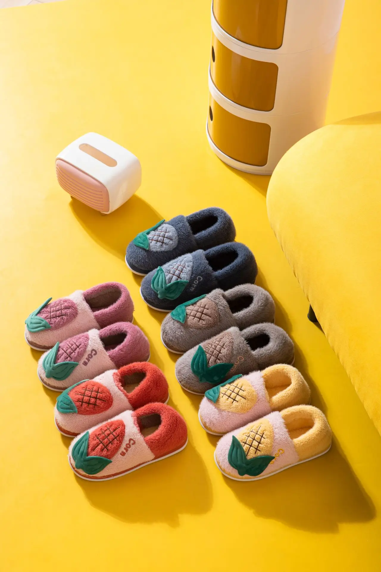 Warm winter woman slipper Fluffy slippers Contton Plush Shoes maize House Non slip Grip Female Kawaii Plush Cozy gift indoor