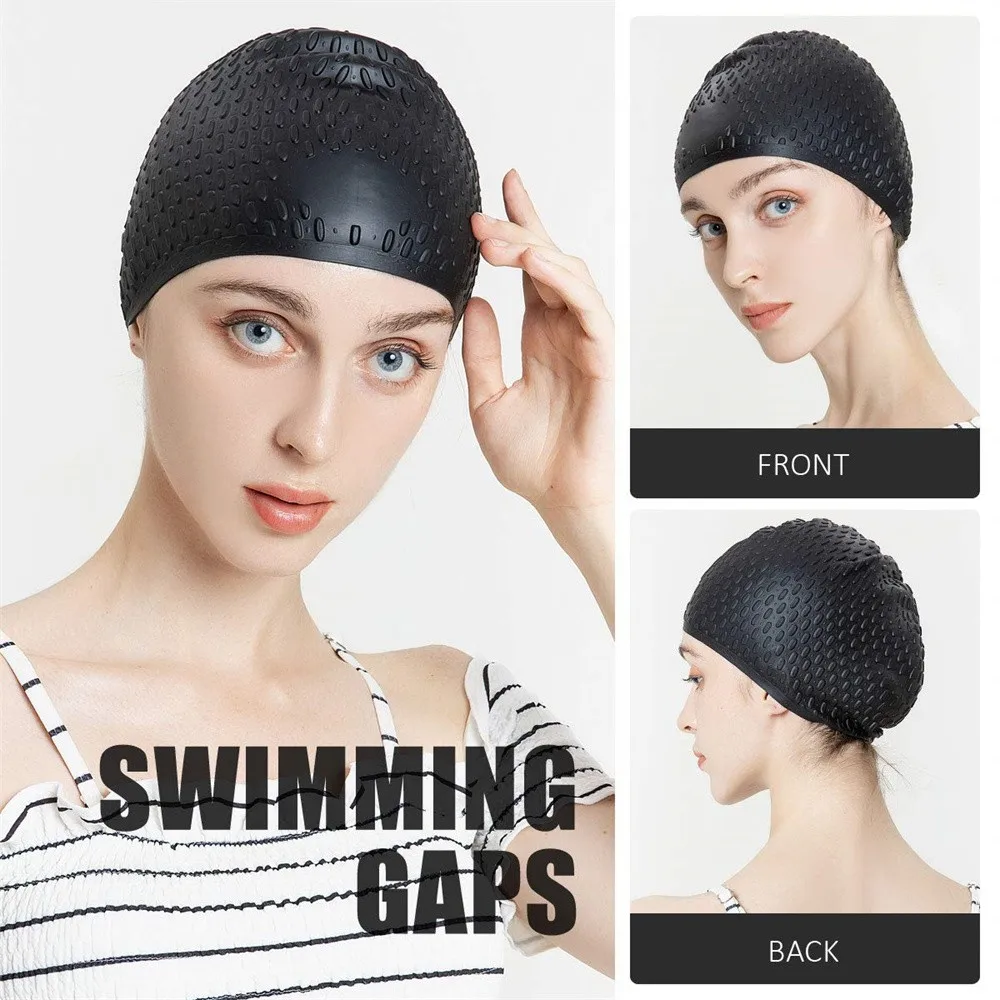 Non-Slip Swimming Cap Silicone Swim Caps Waterproof High Elastic Swimming Hat Comfortable Bathing Caps for Long Short Hair 6