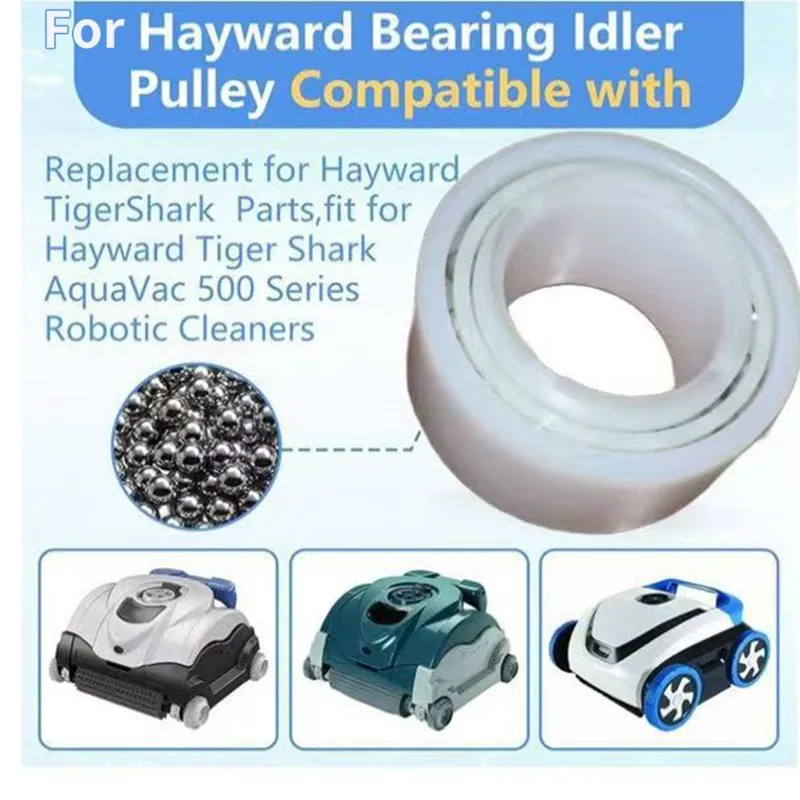 ABJN-For Hayward Tiger Shark Tigershark Aquavac 500 시리즈 풀 로봇 클리너 교체 부품, 2팩 RCX26000 베어링