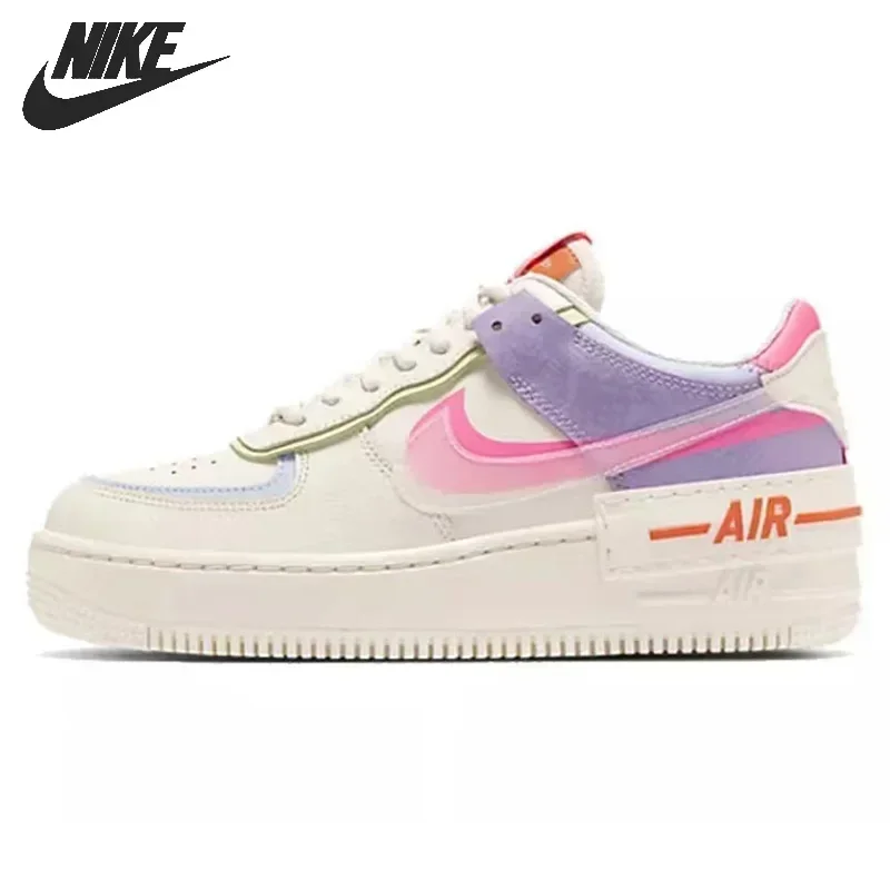 Nike-Chaussures De Skate Air Force 1 Pour Femme, Basses, Classiques, Af1 Shadow, Macarons
