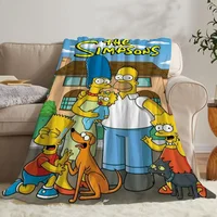 Flannel Blanket Oversized 200x300 The S-Simpsons Thick Blanket for Winter Home and Decoration Luxury Blankets King Size Throw & 2