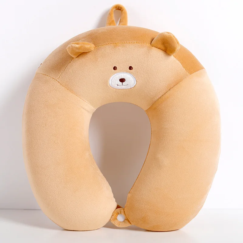 7 Colors Soft U-shaped Sleeping Neck Protector Pillow Office Cushion Cute Cute Child Travel Pillow/Adult 6