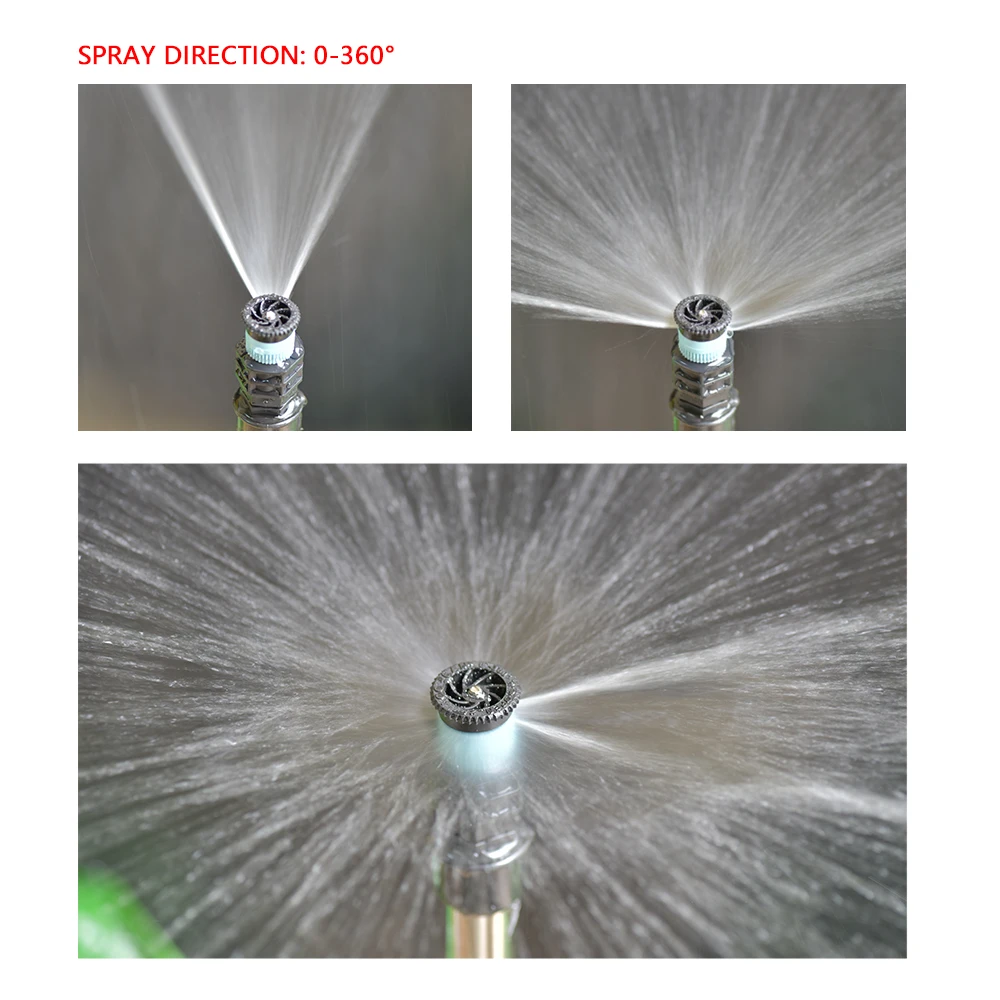 Garden Lawn Popup Sprinkler 0-360 Degree Rotation Sprinkler Adjustable Replacement Scattering Nozzles For Irrigation 1Pc
