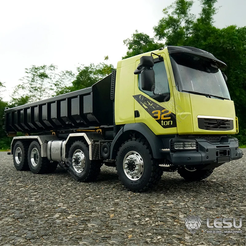 1/14 Simulation truck remote control model Metal toy hydraulic ro-ro full unloading VM mud head full unloading RCLESU 4