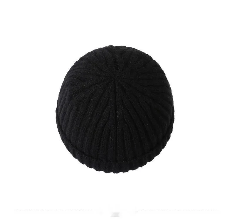 Neue heiße verkaufende Winter-heiße Art-warme gestrickte Wollmütze-Männerplüsch-verdickte Gehörschutz-Hut-Kinderkoreanische Version des großen Stirnband-Mode_voghion.com