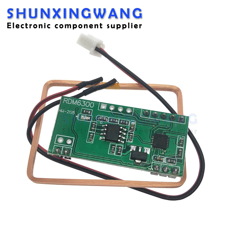 Модуль считывания RFID 125 кГц RDM6300 UART, система контроля доступа на выходе для комплекта «сделай сам»