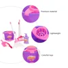 7 Pcs Cleaning Mopping Set Kids and Bucket Children Toys Pretend Play Playthings Mini for Dustpan Broom Plastic 3