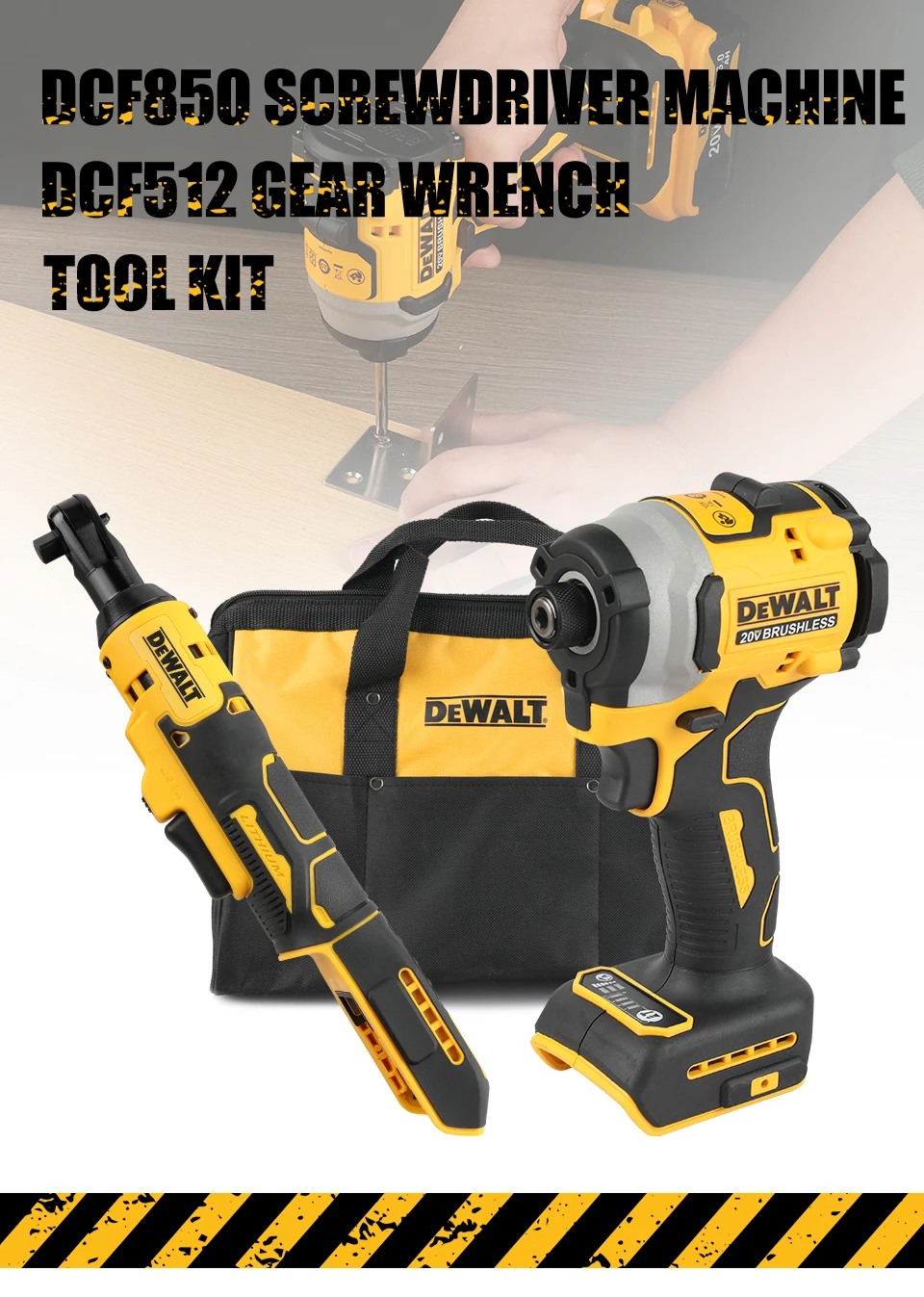 DEWALT DCF850 DCF512 DW bag Cordless Electric Screwdriver