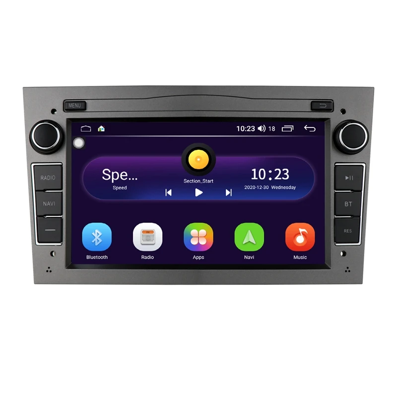 

Android 10 2G+16G 2 Din Car GPS PLAYER For Opel Astra H J 2004 Vectra Vauxhall Antara Zafira Corsa Vivaroveda Radio Gray