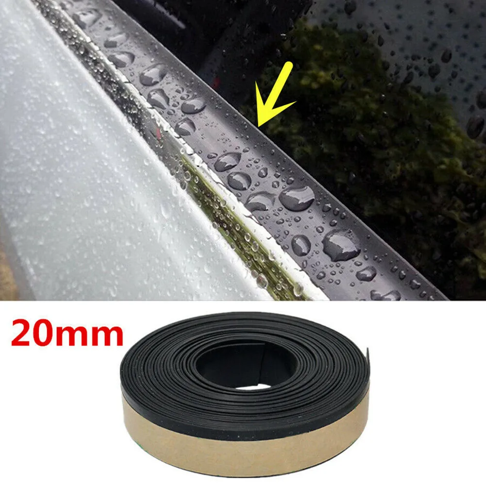 13FT Car Sides Door Window Glass Seal Strips Rubber Weatherstrip Rain