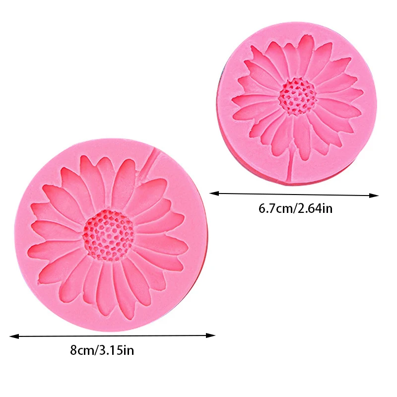 Daisy Flower Silicone Mold DIY Jewelry Casting 3D Flower Shape Epoxy Resin Mold Daisy Soap Making Craft Candle Mould Home Decor
