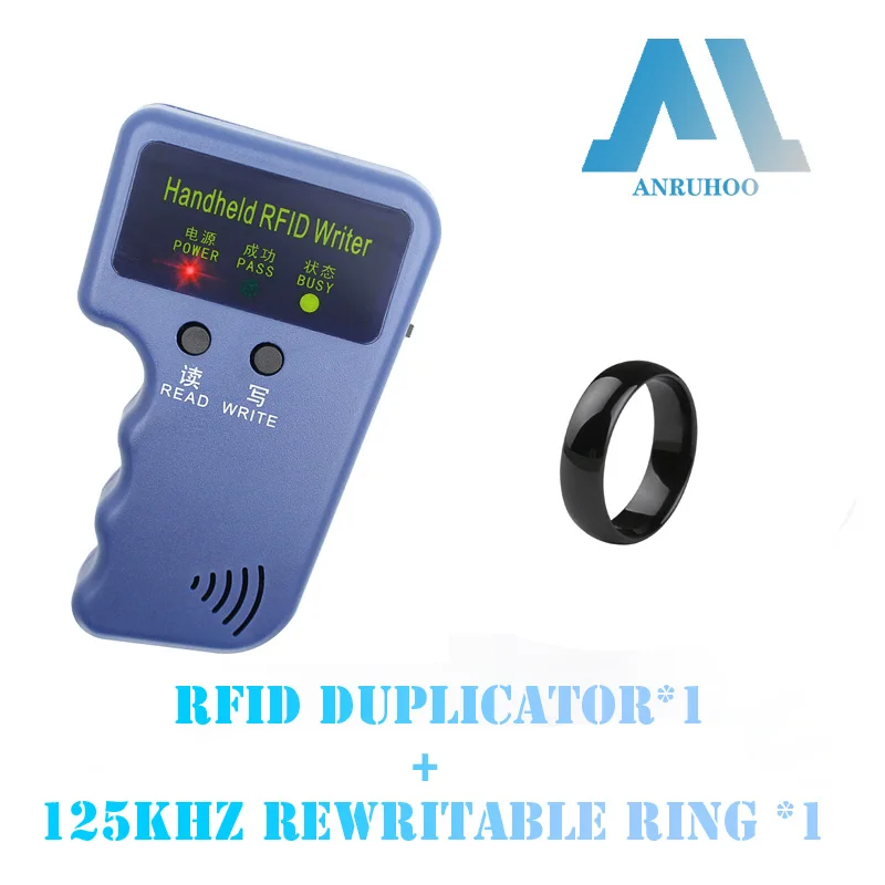 

Rfid Copier Badge Reader 125khz Em4100 Clone Access Card Programmer T5577 Rewritable Id Key Em4305 Label Tag Duplicator Writer