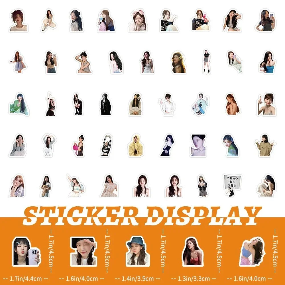 100PC/SET Zhao Lusi HD Poster Humanoid Stickers Hot TV Character Drama Stills Hand Account Materials Pad Computer Cellphone DIY