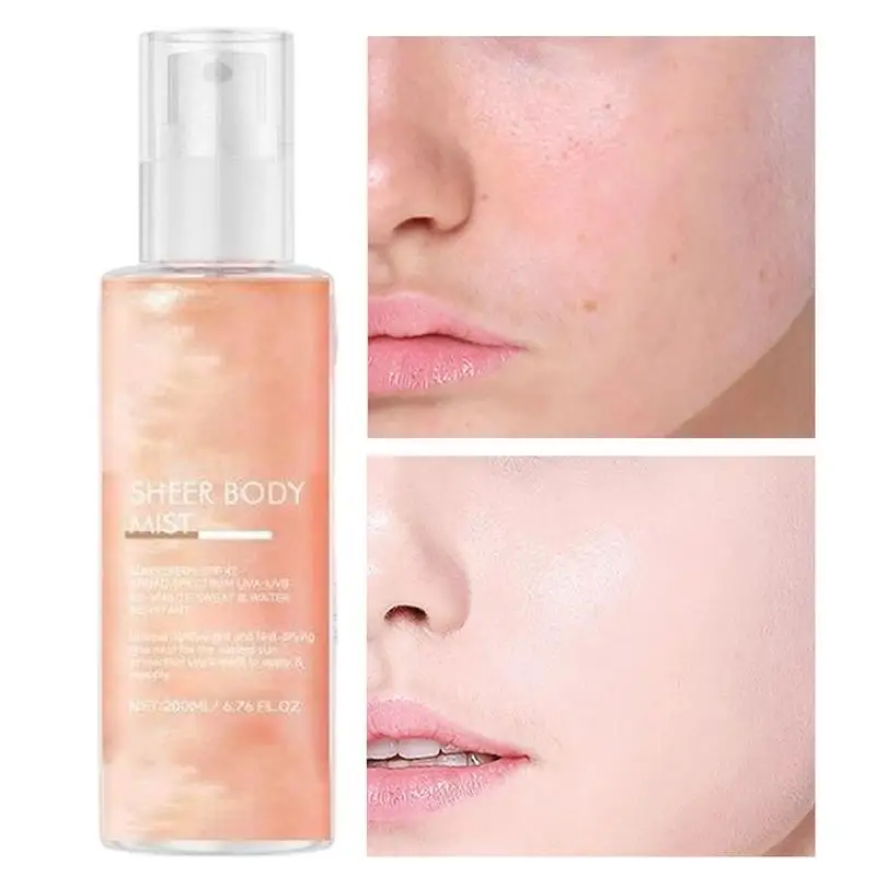 200ml Sunscreen Spray SPF42 Sun Block Isolation Mist UV Protector Brightening Moisturizer Facial Sunscreen Isolation Spray