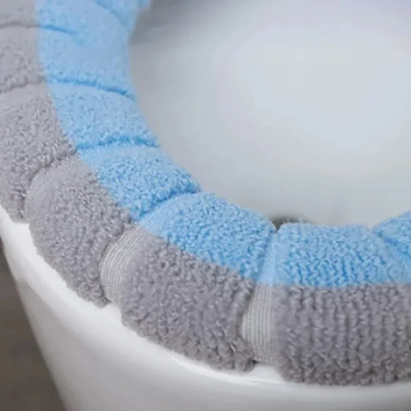 Season Universal Portable Soft Washable Thickening Winter Plush Toilet Seat Seat Cover Mat Bathroom Toilet Pad With Accessories