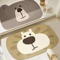 Bathroom Carpet Absorbent Floor Mat Non-slip Soft Diatom Mud Quick-drying Bath Mats Toilet Door Anti-slip Anti-fall Home Decor 1