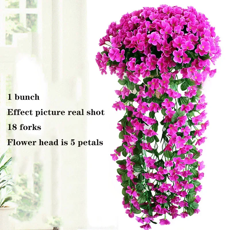 

Лидер продаж, искусственный цветок 90 см, искусственное растение, подвесной плющ, листья, фиолетовый, искусственный цветок, виноград, домашний сад, настенное украшение