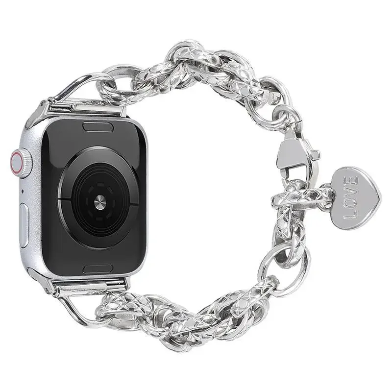 Watchbands Gold Bracelet For Apple Watch Band 8 Se Ultra 7 6 5 4 3 2 1 Luxury Wristband For Iwatch Bands Pulseira 40mm 44mm 45mm