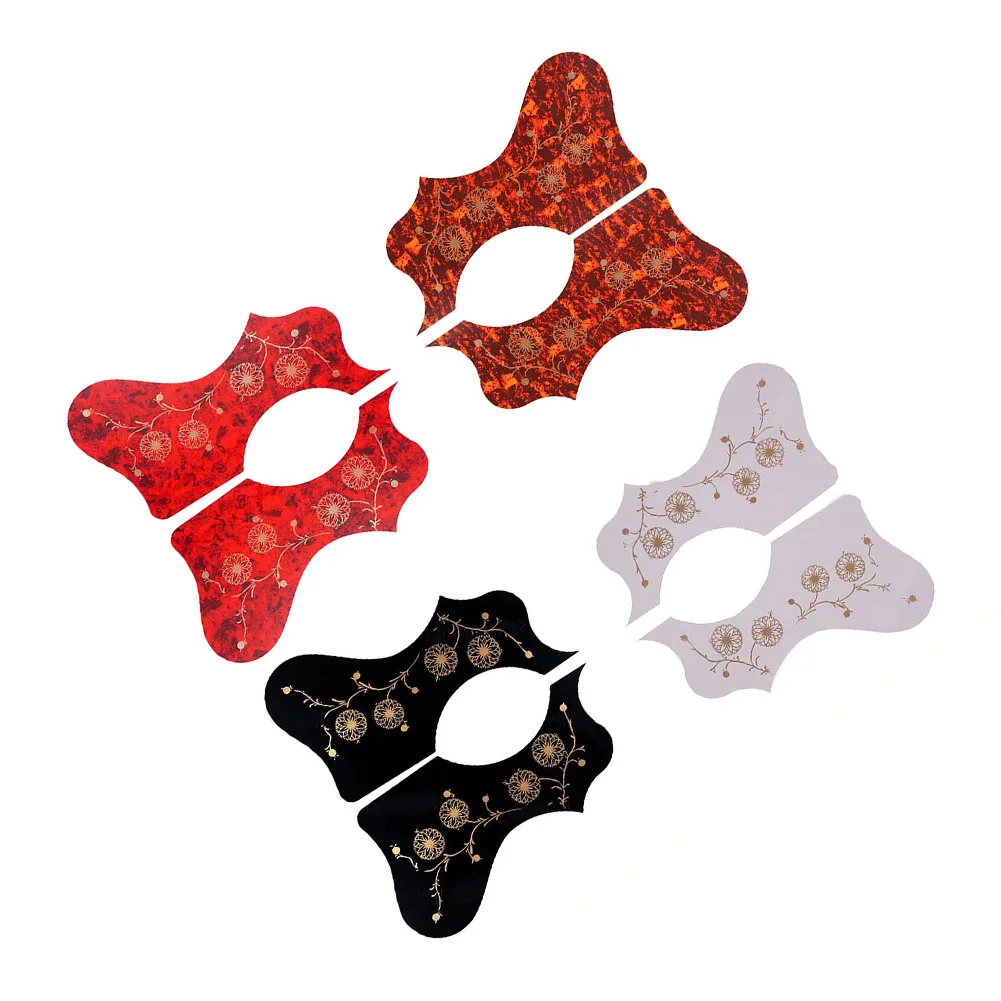 Description Picture 2 of item1pc Guitar Pickguard Red Black White Pick Guard Sticker Acoustic Guitar Guar Guitar Scratch Plate Protective Accessory