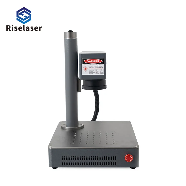 

Riselaser 20W Fiber Machine Manufacture Mini Marker Portable Desktop Logo Printing Engraving Machine Wholesale Price