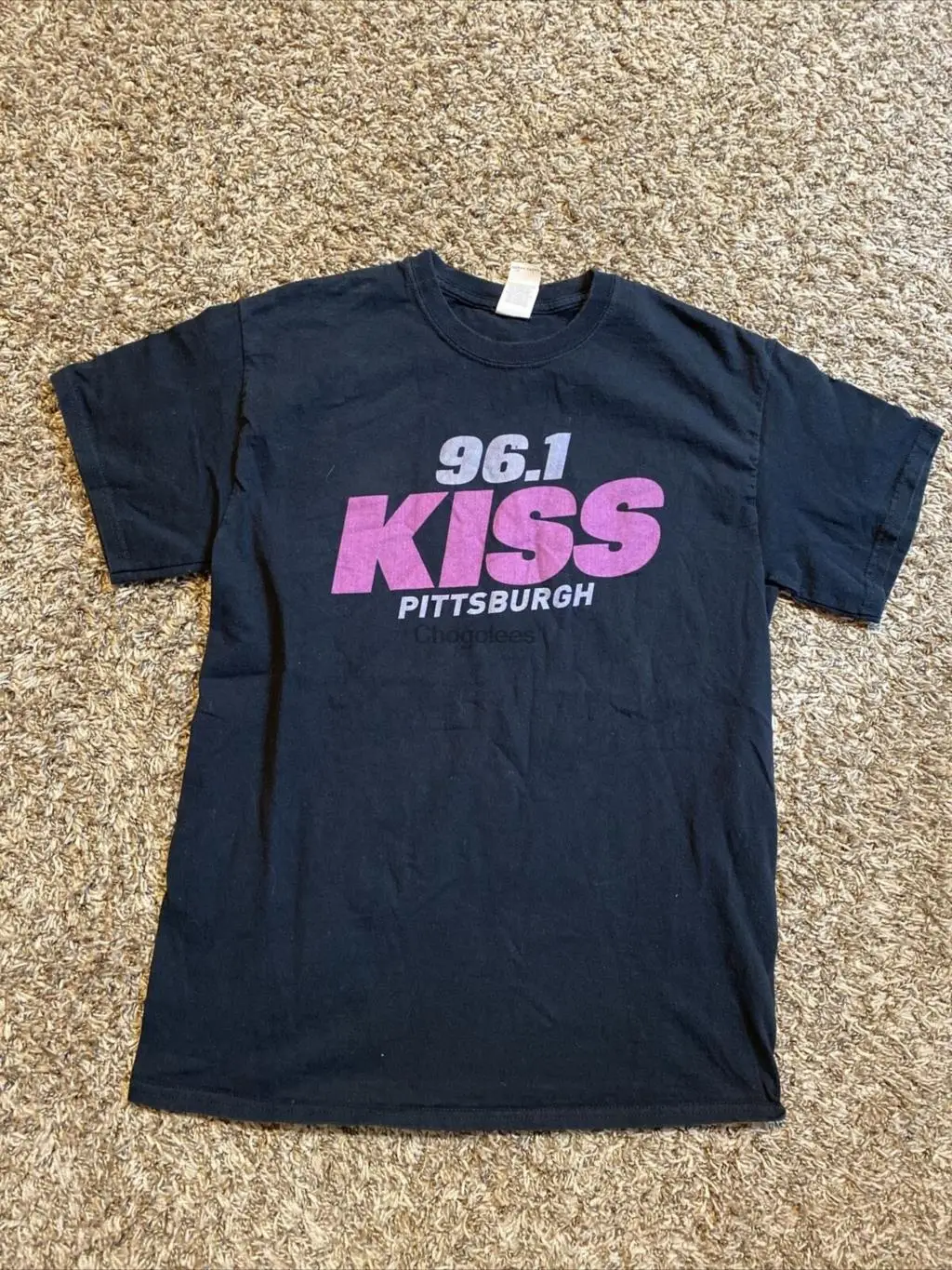 0 редкий рекламный KISS 96 1 FM Pittsburg радио футболка среднего размера |