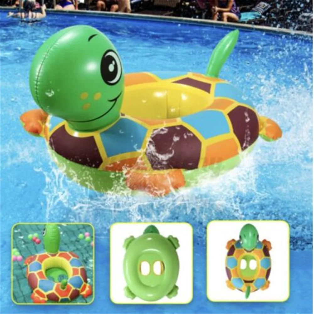 

Adorable New Kids Baby Inflatable Animal Ring Rubber Pool Float - Split Beach Tube For Swimming Fun