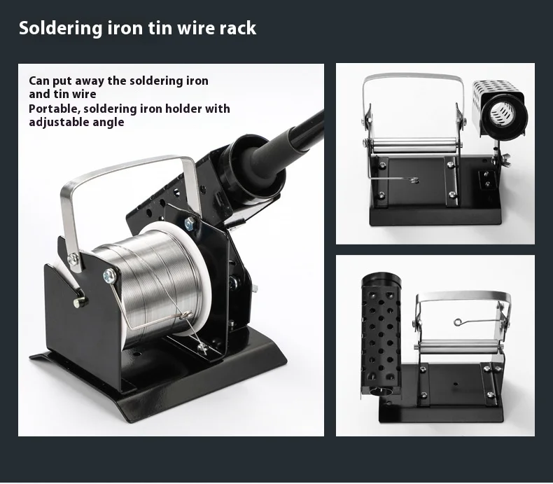 Electric Soldering Iron Soldering Stand Multi-purpose Tin Wire Holder 936 Handle Holder Clean Copper Wire Ball Tool Set