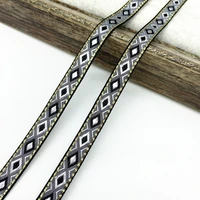Buy 2 yards 13mm Vintage Ethnic Embroidery Ribbon Lace Trim Clothes Bag Accessories Embroidered Fabric Online - Image 2
