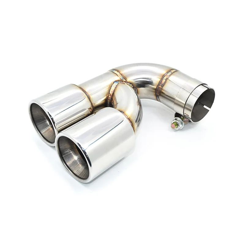 Dual Exhaust Tip For BMW F20 118i 120i 116i 1 Series Stainless Steel Twin Exhaust Pipe Muffler Tip Tailpipe Nozzle 1 PCS exhaust muffler tip