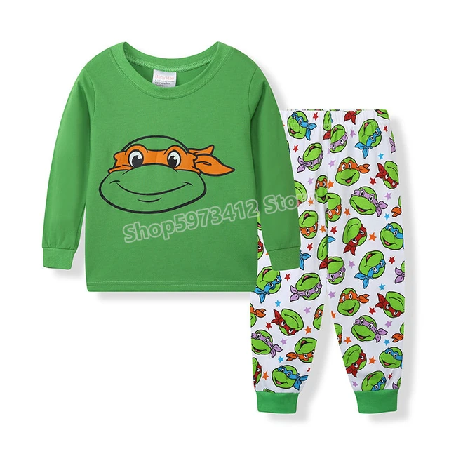 Teenage Mutant Ninja Turtles Pajama Sets Boys Girls Home Clothes Children's  Pajamas Cartoon Hero Kids Sleepwear Suits Robe - AliExpress